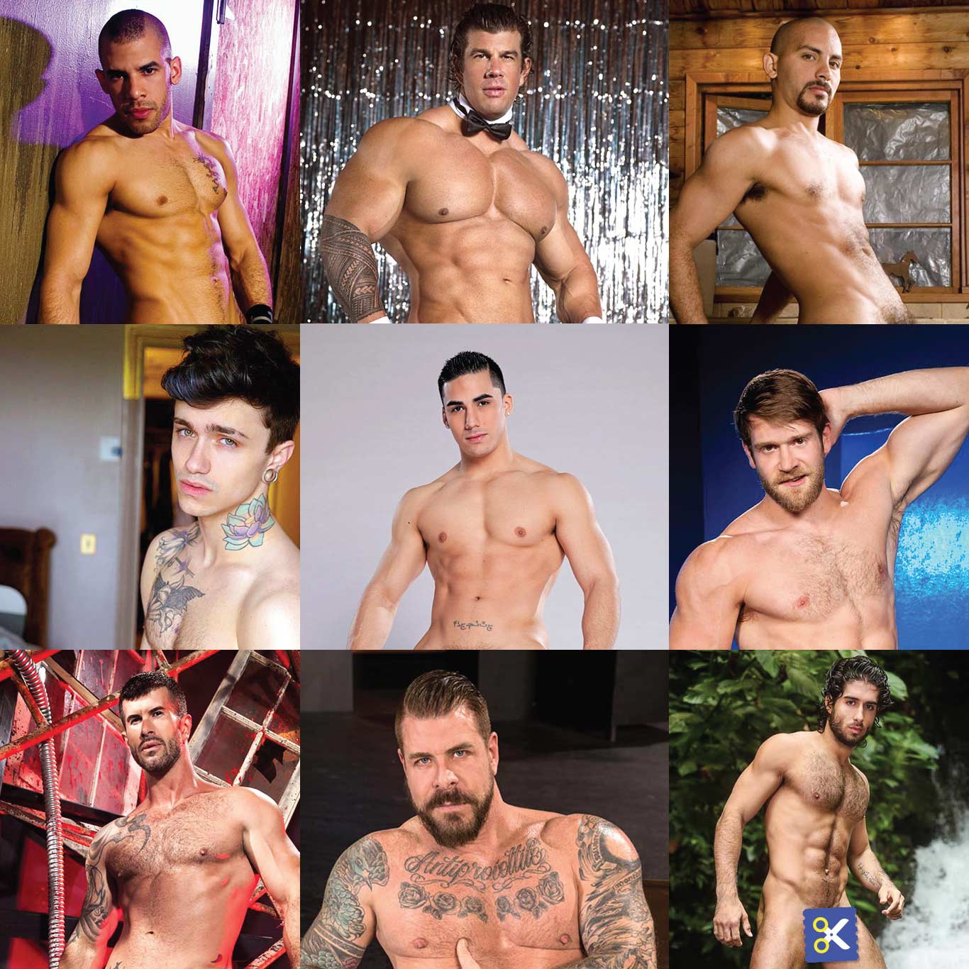complete list of gay porn stars